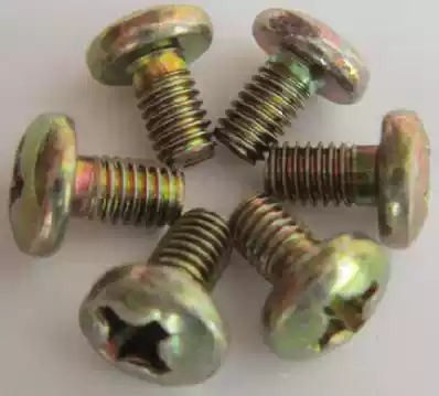 Cross groove pan head Rose M4 * 5-90 pan head machine screw diameter 4mm new standard color zinc round machine screw