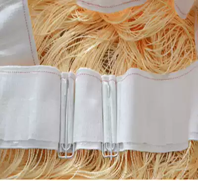 (Processing fee) 7CM white canvas belt single hook processing 4 yuan meter shot line curtain and then shot effective