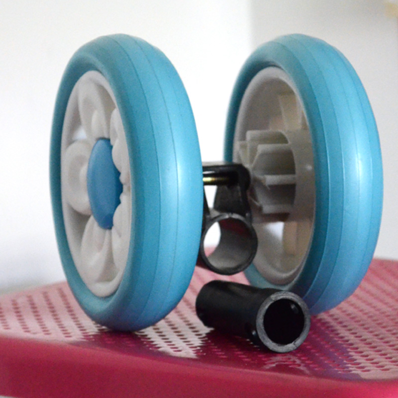 Imitation rattan baby stroller universal wheel light rattan stroller foam wheel baby stroller accessories wheel reel