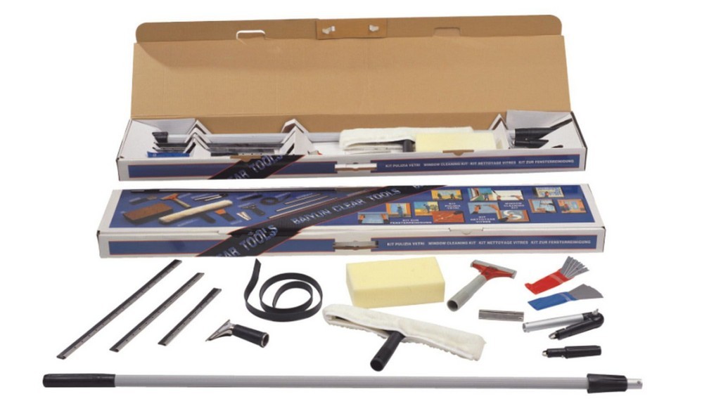 Baiyun AF06001 multi-purpose wasteland cleaning tool set Cleaning tools Glass scraper telescopic rod water applicator