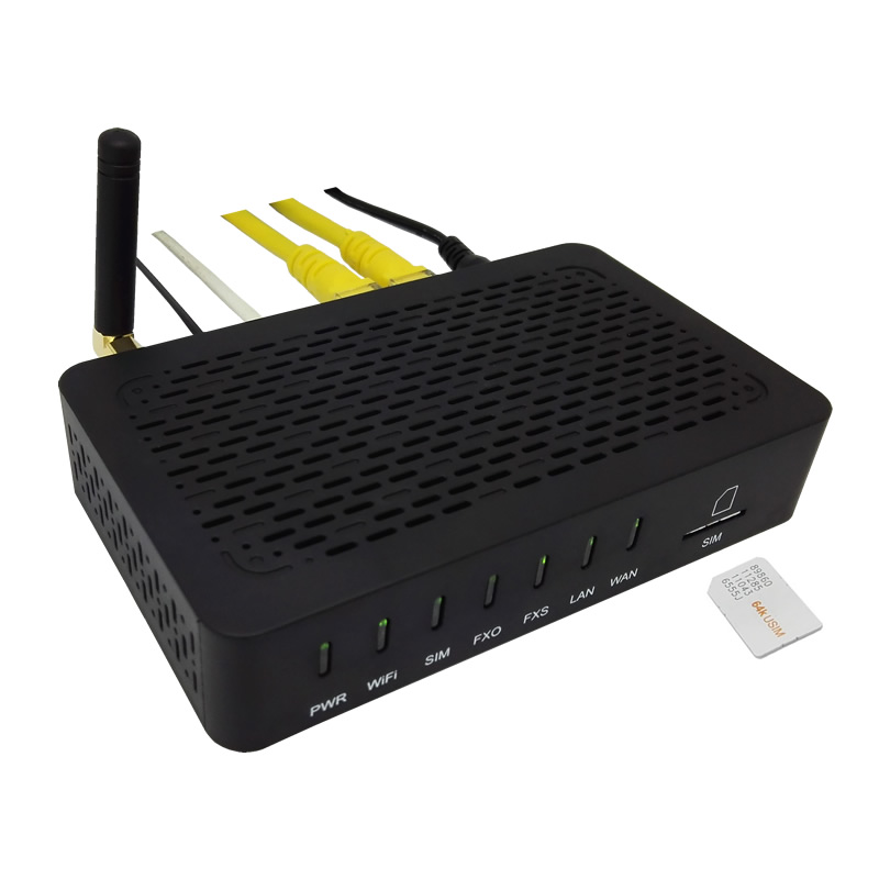 Deep simple VoIP single port GSM wireless gateway with FXO FXS WIFI SIP new upgrade interface supports triple network SimSim card full network communication