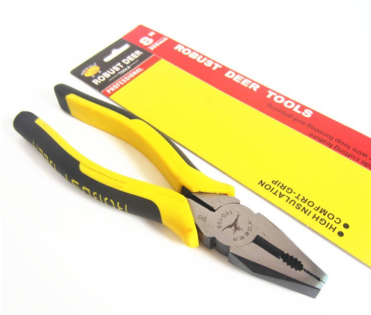 Flying deer RDEER chrome vanadium steel wire pliers rubber pliers 8 inches 175mm 100-107