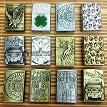 Original pulley inflatable open flame lighter metal grinding wheel style personality creative multi style mens gift