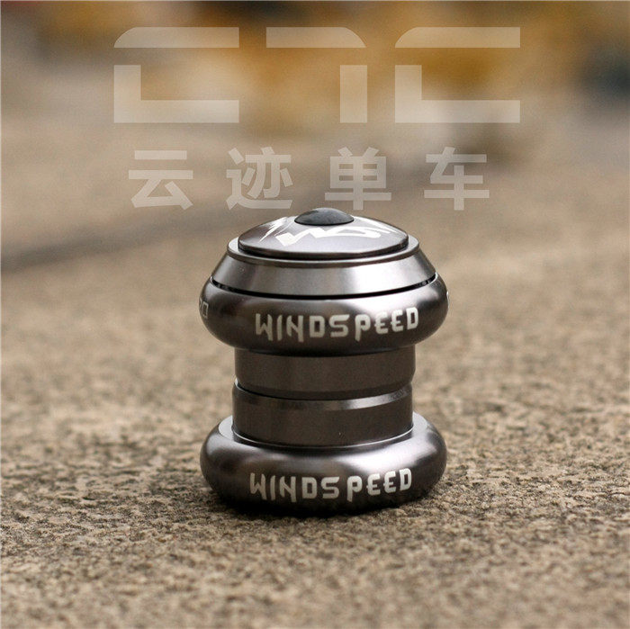 Windspeed windspeed 34mm external bearing head set for steel frame titanium silver