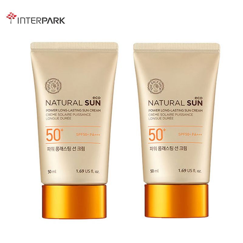 The Face Shop/菲诗小铺自然阳光防晒霜50ml*2 SPF50+/PA+++ 持久