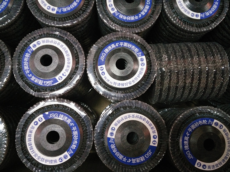 Calcined 100 pages of sand wheel shutters Black sand wear - resistant flat polishing wheel