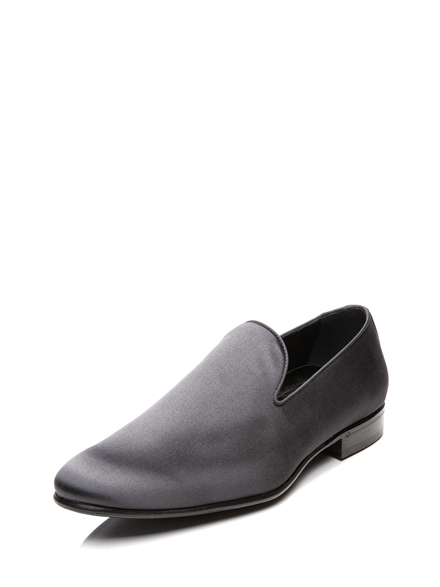 Dolce&Gabbana 灰色缎面低跟便鞋