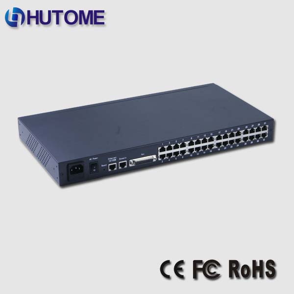 32 port serial server HTS-632M Rack 485 to be switched to Ethernet 32-way 485 to turn the internet