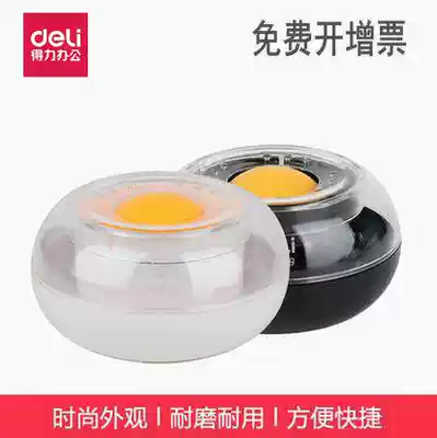 Del wet hand device round hand hand machine financial use money counting cylinder count money water sponge cylinder 9109 water dip box Financial Office creativity point money ball sponge cylinder note liquid point water