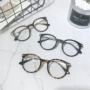 Nghệ thuật retro mới của Hàn Quốc Quạt kính Shusheng khung nữ mặt tròn sửa chữa mắt cận thị nam phẳng gương hoang dã kính cận mỏng