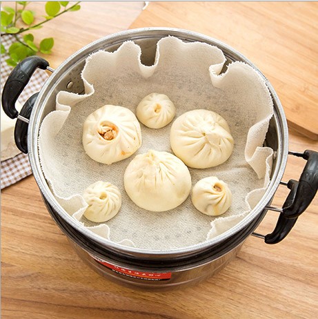 Cotton Yarn Steam Cage Cloth Steam Cage Gauze Steamed Buns Steamed Buns Bun Round Gauze Steamed Pastry Non Stick Snack Cage Drawers Cloth Cotton Fabric