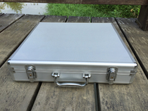 Large aluminum alloy tool box suitcase document box storage box file box safe business trip magic stage