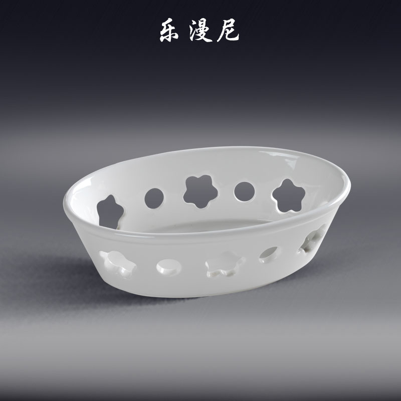 Joy diffuse, denier form the name plum blossom put furnace + dish - is heat insulation crab soup of pure white hotel supplies ceramic tableware