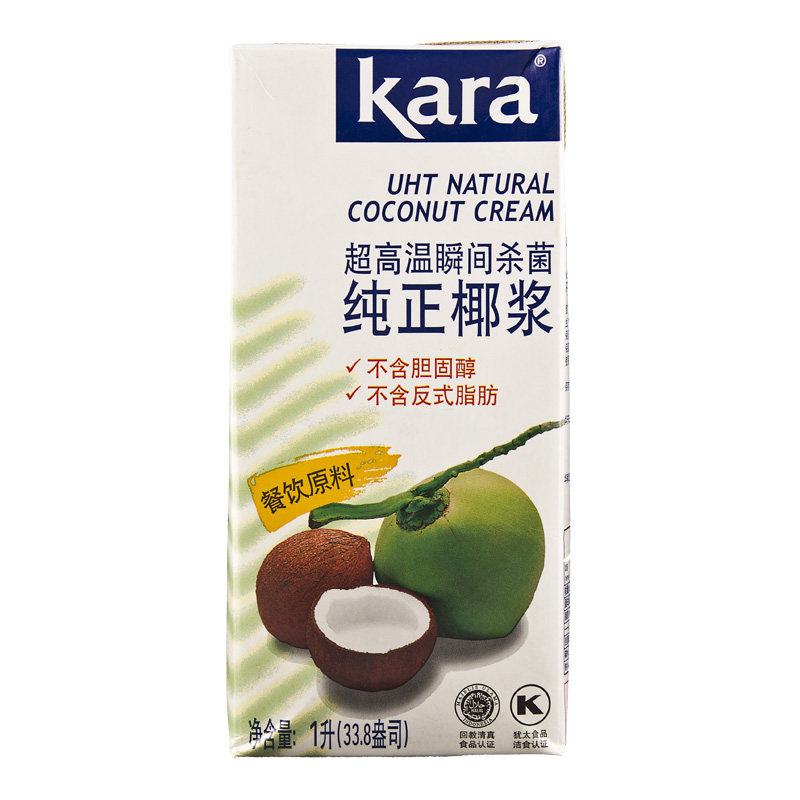 Indonesia imported Jiale coconut milk 1L*12 box FCL Kara coconut milk coconut milk sago raw material