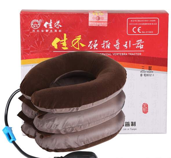 佳禾B02-2颈椎牵引器 充气家用颈托 按摩护颈三层缓解颈椎酸痛