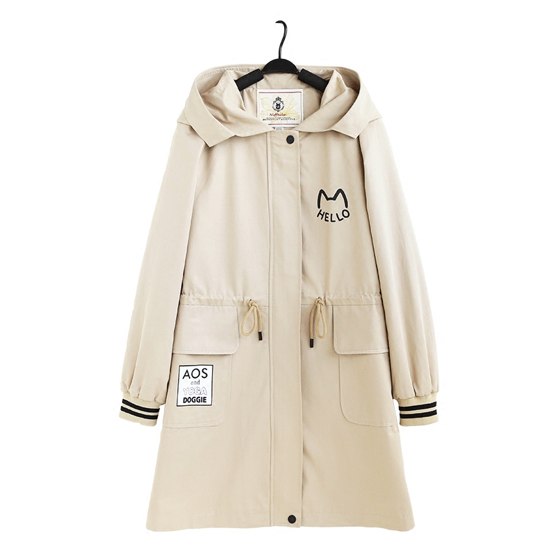 Trench pour femme NIFFEILU     en Coton - Ref 3227108 Image 5