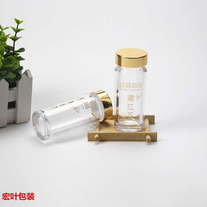 Macro leaf Packaging Saffron Packaging Bottle bottle Western Saffron Acrylic Bottle Western Saffron Packaging Bottle