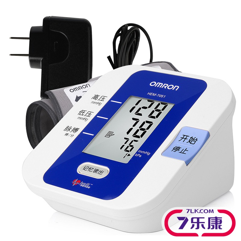 欧姆龙血压仪全自动家用7051上臂式电子血压计测量仪机器