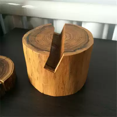 Solid wood wooden business card box handmade personality creative business card box holder shelf mobile phone holder card holder log customization