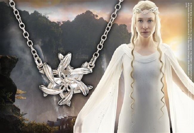 Official website Warner Genuine Hobbit around Galadriel Flower Ring Pendant Original