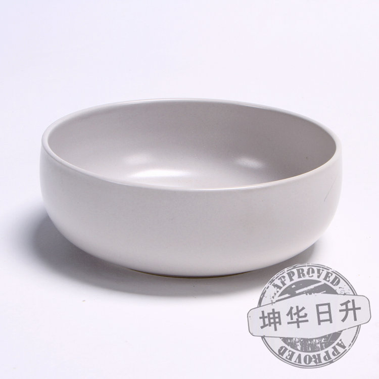 A brand soup bowl dish bowl of foreign trade exit of the original Chinese ceramic tableware light gray