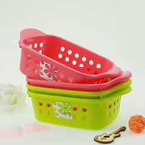 Japan imported inomata shallow finishing storage basket desktop office storage small cosmetics