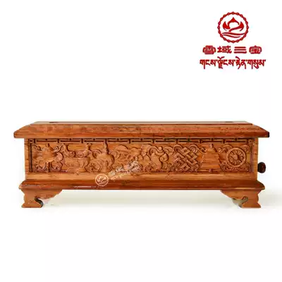 Buddhist supplies hand-carved eight auspicious pine wood cress incense burner aromatherapy stove point incense Tibetan incense burner medium