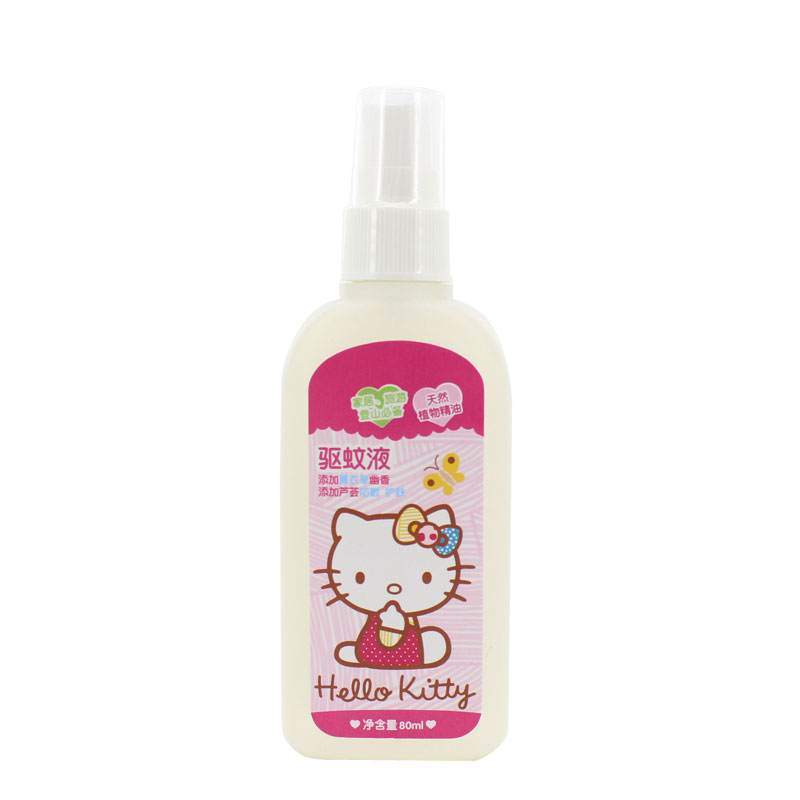 【天猫超市】Hello Kitty驱蚊液80ml 天然植物精油喷雾式驱蚊水