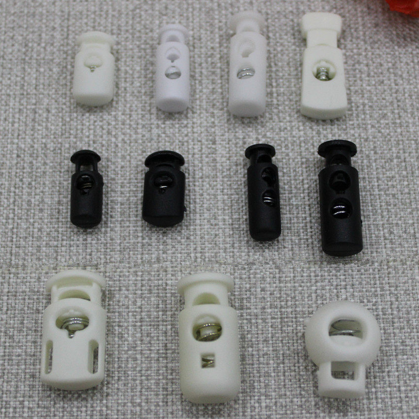 Black and white long snapback jacket jacket rope head Rope Head ROPE CARD ROPE HEAD SNAP OPENING RING DOUBLE HOLE ROPE