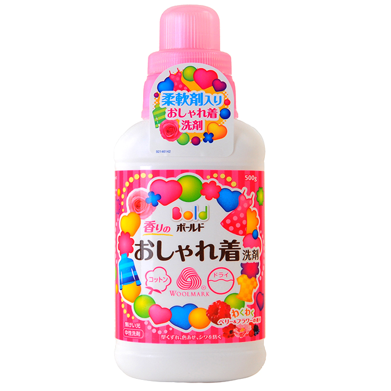 日本原装P&G羊毛丝绸花香洗衣液500g*防皱防伸缩防褪色*超浓缩