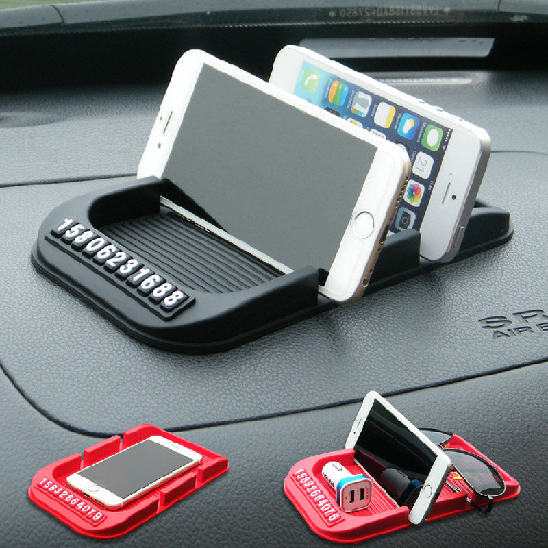 Car car mobile phone holder Creative multi-function vehicle instrument panel support navigation rack Non-slip pad Universal type
