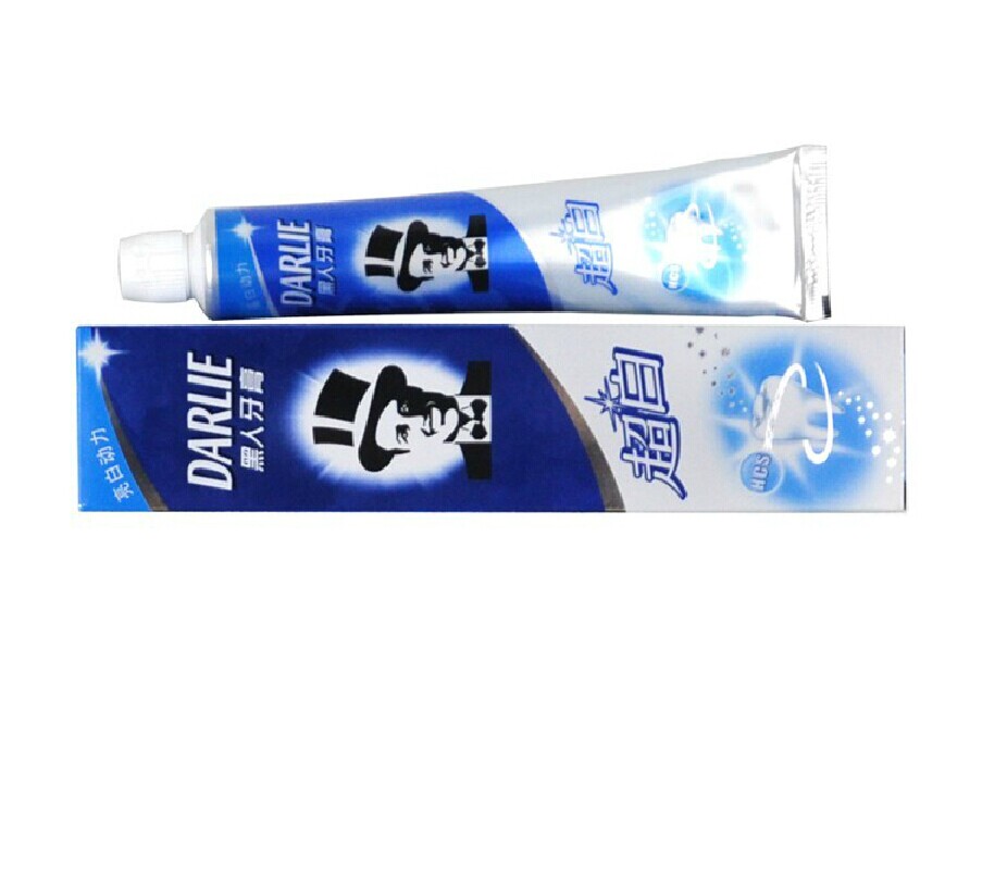黑人 超白亮白动力牙膏90g-140g 含氟