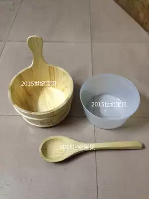 SAWO wooden barrel, wooden spoon, liner, dry steaming room, special sauna room, plus bucket sauna accessories