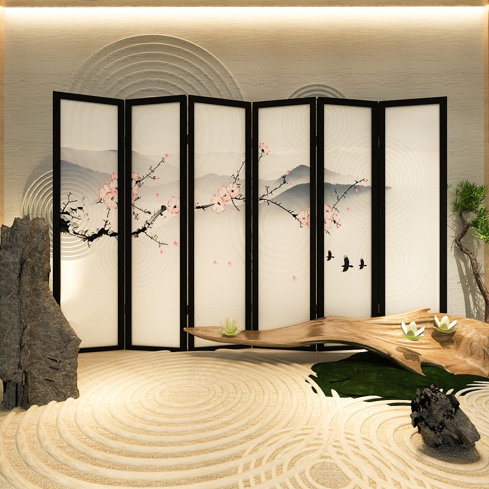 Modern Chinese Screen Partition Xuanguan Folding Screen Bedroom Teahouse Dining Room Dining Room Dining Room Hotel Folding Screen Partition