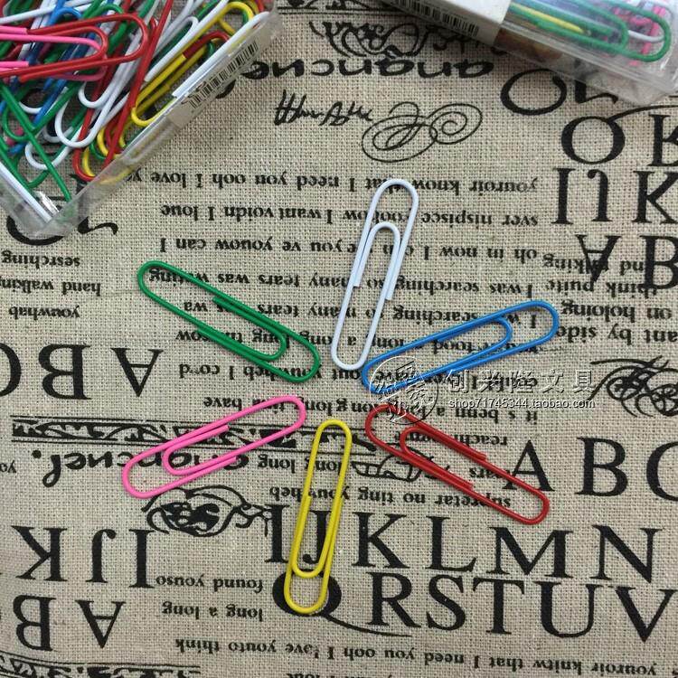 Large Number of boxed 50MM Color Back-shaped needle clips Bookbinder Bookmark Don't pin large number Back to shape Needle-Taobao