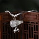 S925 sterling bạc tự nhiên chalcedony vòng chân nữ vòng tay ngọc bích Thái bạc 2019 mới chân nhẫn quà tặng bạc lắc chân nữ pnj Vòng chân