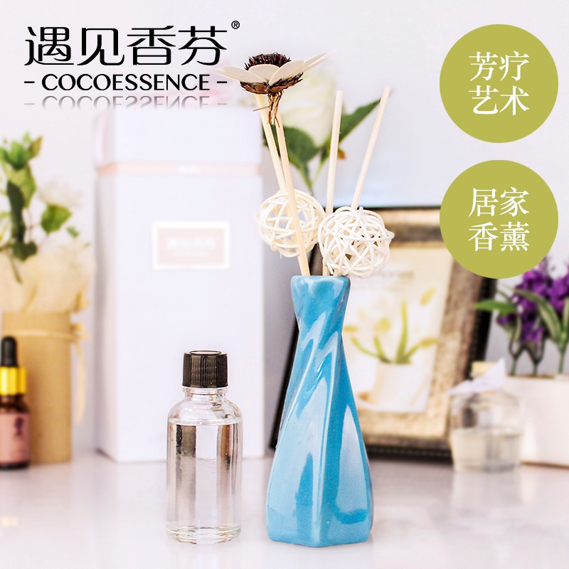 遇见香芬无火香薰精油套装 藤条干花香薰香氛熏香室内助眠香薰