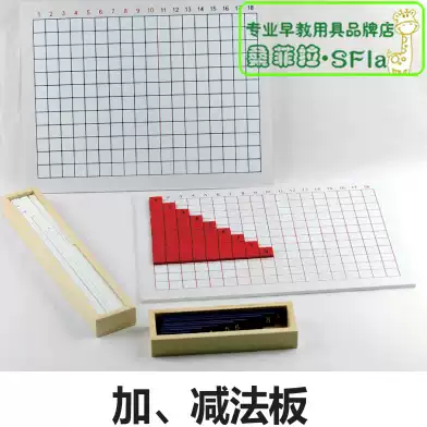 International version of the reduction board children Montai Montessori Montessori Montessori mathematics teaching aids professional early education aids B