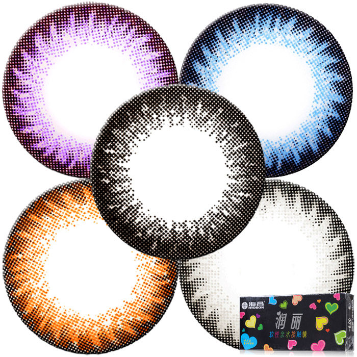 海昌美瞳半年抛 润丽混血大直径彩色隐形眼镜1片装 SM