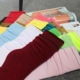 Ngày xuân thu là một đôi tất cuộn cotton đa năng xu hướng Hàn Quốc nhung lỏng miệng dài ống cotton nữ vớ