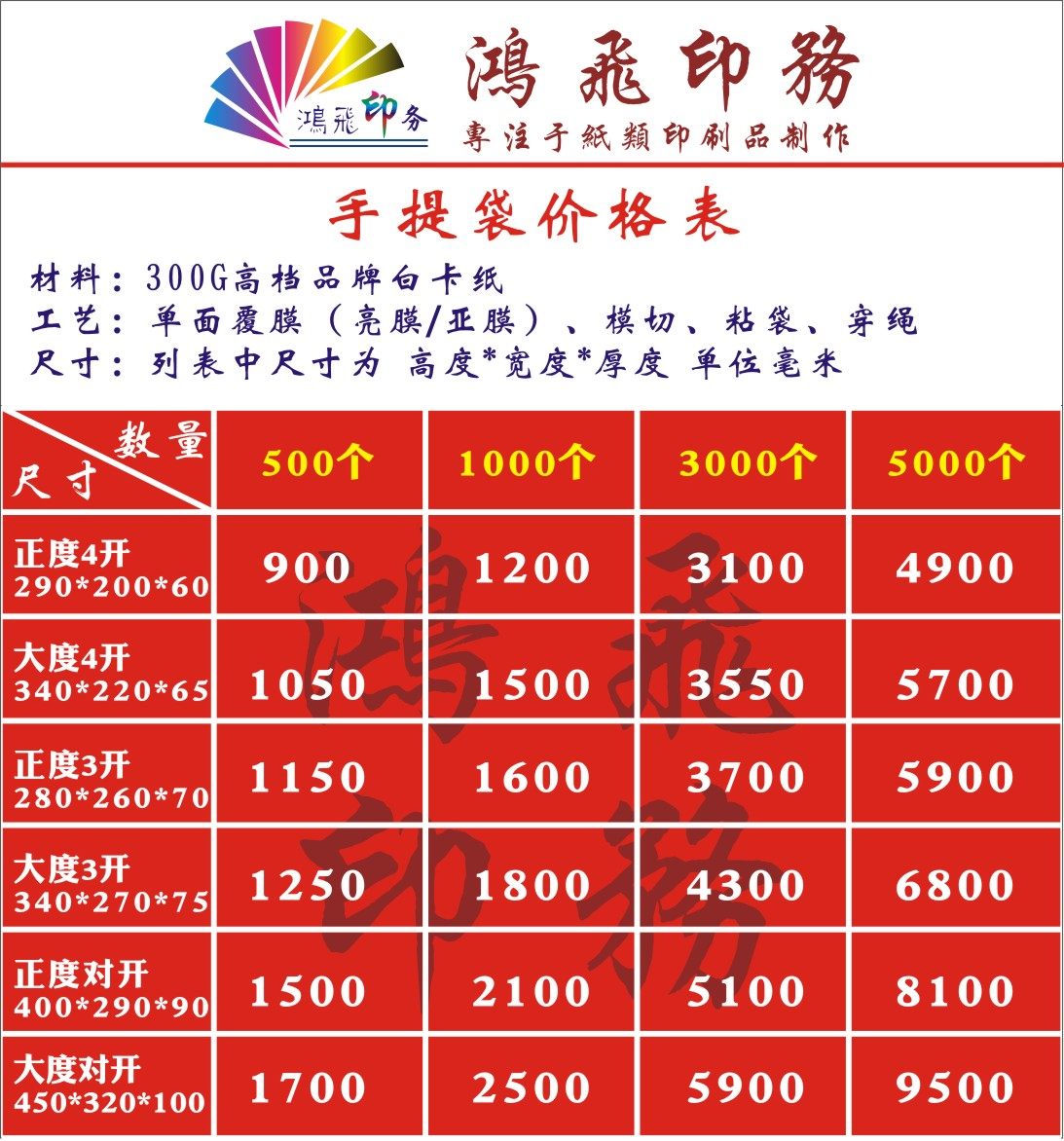 Paper Tote Bag 300G White Card Matte Film Bright Film Company Promotional Paper Bag Packaging Bag Customized Printing