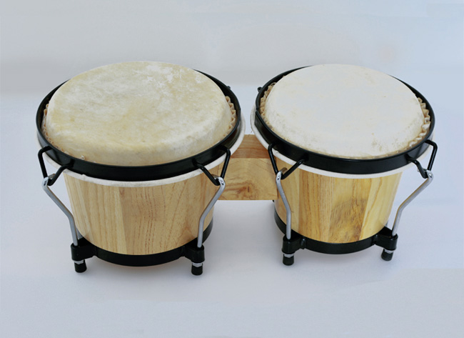 Original wood color Bongo drums 6 7 inches to help a hand drum African drum 6 inch 7 inch diameter Latin hand drum