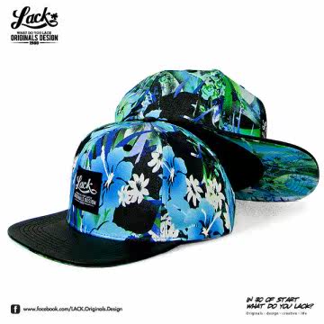 LACK TROPICAL PATTERN SNAPBACK CAP