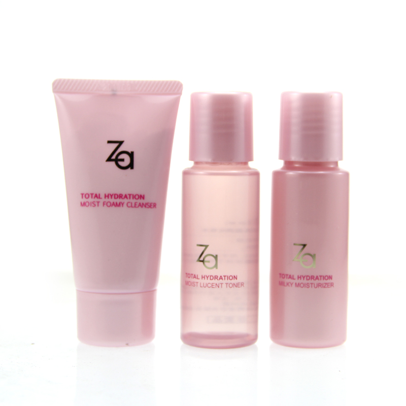 包邮会员答谢品za姬芮多元水活凝润洁面50g化妆水50ml 乳液50ml