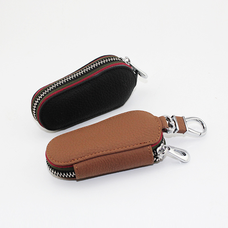 Manufacturer Direct Car Car Mark Key Bag Fashion Lychee Pattern Key Bag Men's Car Supplies Key Bag