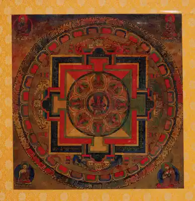 Billion times of curses, prayers, chants, Buddhist thangka decorative paintings, customized gifts, Diamond Knot