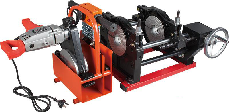 160 160 200PE studs butt welding machine 2-ring pe pipe hot-melt machine docking machine