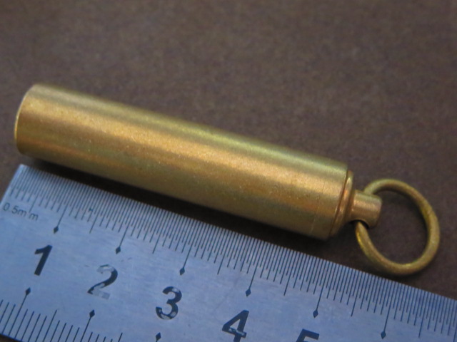 Creative retro brass Mini waterproof warehouse manual brass sealing bottle EDC outdoor life - saving equipment