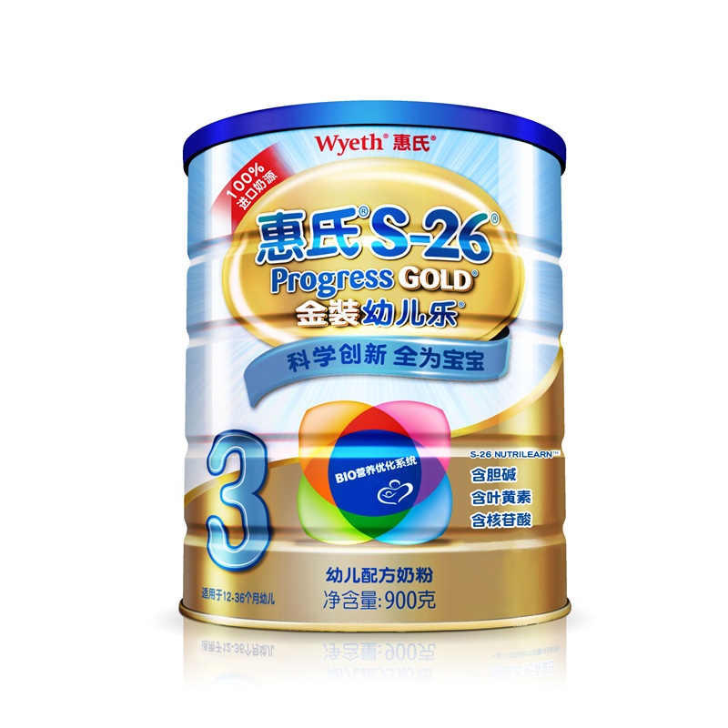 【天猫超市】惠氏金装幼儿乐900g幼儿配方奶粉