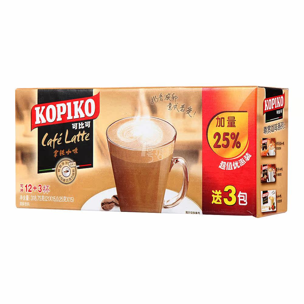 可比可 拿铁咖啡 252g 印度尼西亚